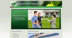 Desktop Screenshot of greenescrow.biz